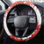 Canada Soccer Steering Wheel Cover Les Rouges Cute Maple Leaf Mascot