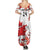 Custom Canada Soccer Summer Maxi Dress Les Rouges Cute Maple Leaf Mascot - Wonder Print Shop