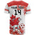 Custom Canada Soccer T Shirt Les Rouges Cute Maple Leaf Mascot - Wonder Print Shop