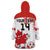 Custom Canada Soccer Wearable Blanket Hoodie Les Rouges Cute Maple Leaf Mascot - Wonder Print Shop