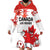 Custom Canada Soccer Wearable Blanket Hoodie Les Rouges Cute Maple Leaf Mascot - Wonder Print Shop