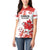 Custom Canada Soccer Women Polo Shirt Les Rouges Cute Maple Leaf Mascot - Wonder Print Shop