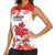 Custom Canada Soccer Women Sleeveless Polo Shirt Les Rouges Cute Maple Leaf Mascot - Wonder Print Shop