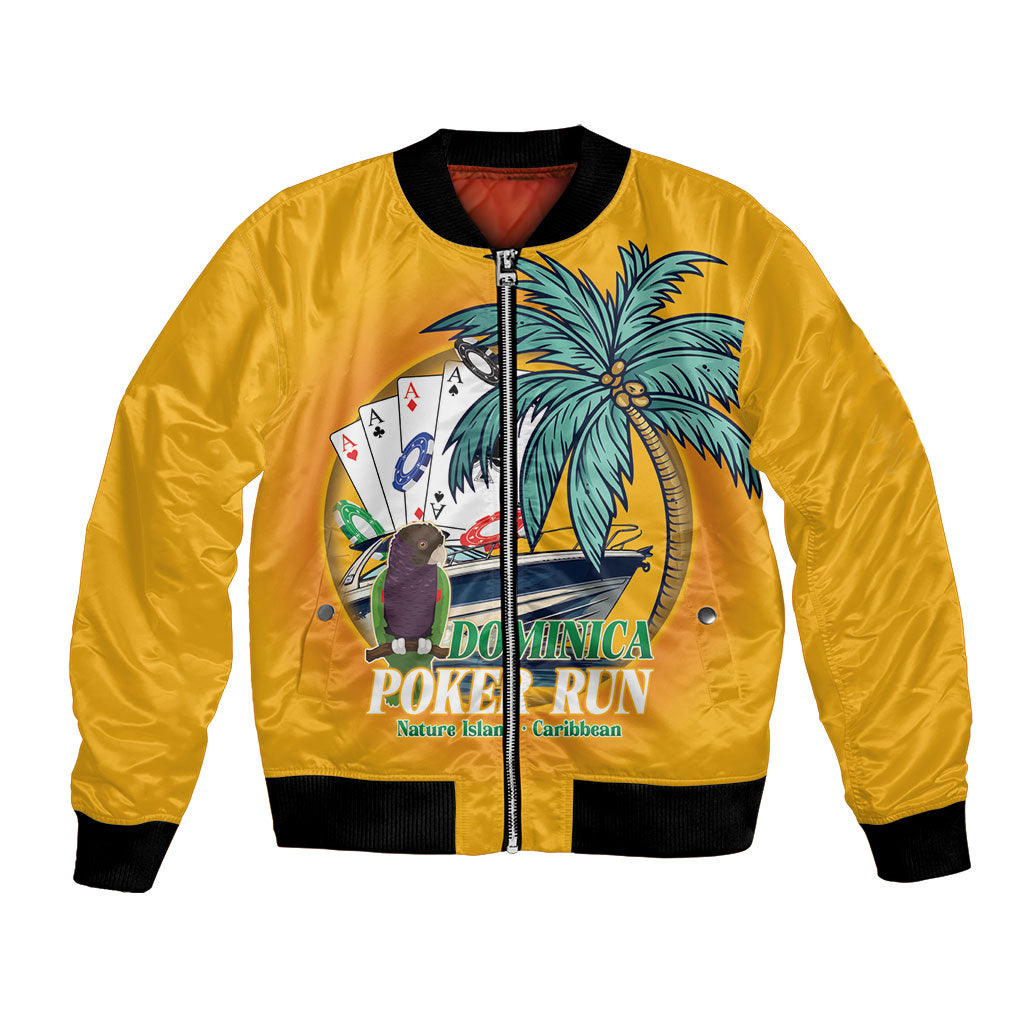 Poker Run Dominica 2026 Bomber Jacket Nature Island Of Caribbean