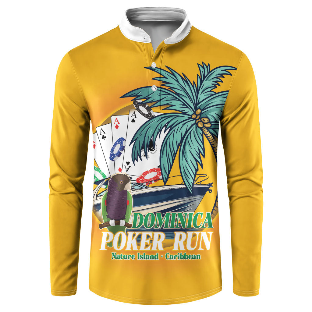 Poker Run Dominica 2026 Button Sweatshirt Nature Island Of Caribbean