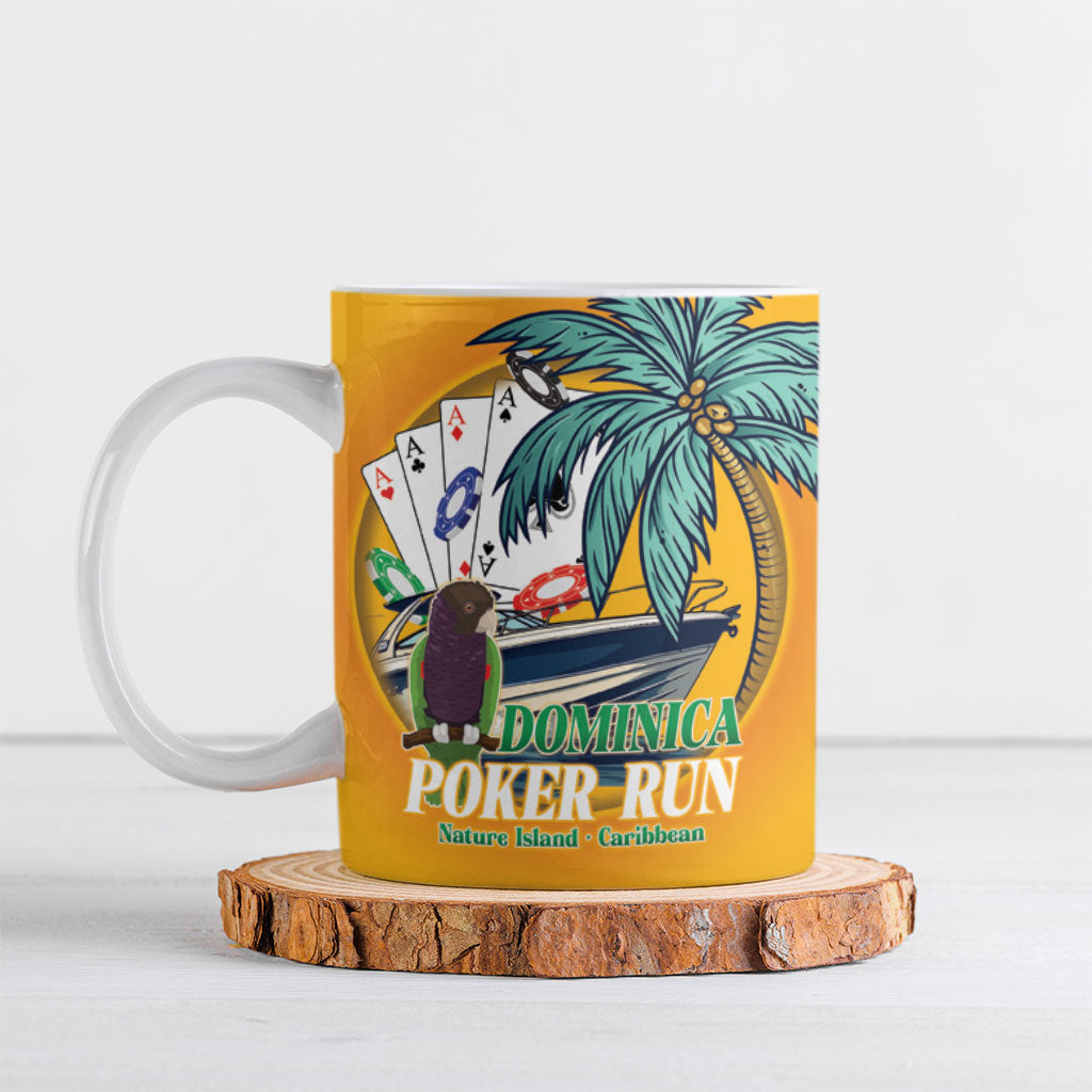Poker Run Dominica 2026 Ceramic Mug Nature Island Of Caribbean