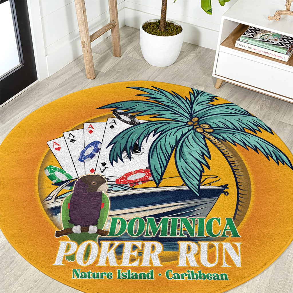 Poker Run Dominica 2026 Round Carpet Nature Island Of Caribbean