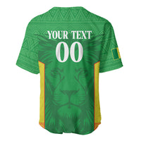 Senegal Basketball 2026 Custom Baseball Jersey Come On Lions African Pattern