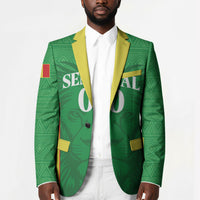 Senegal Basketball 2026 Custom Blazer Come On Lions African Pattern