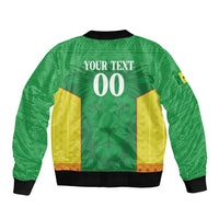 Senegal Basketball 2026 Custom Bomber Jacket Come On Lions African Pattern