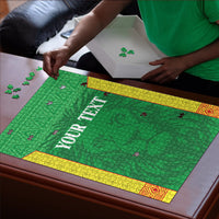 Senegal Basketball 2026 Custom Puzzle Come On Lions African Pattern