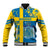 Sweden Football Baseball Jacket Come On Sverige 2023 World Cup - Wonder Print Shop