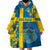 Sweden Football Wearable Blanket Hoodie Come On Sverige 2023 World Cup - Wonder Print Shop