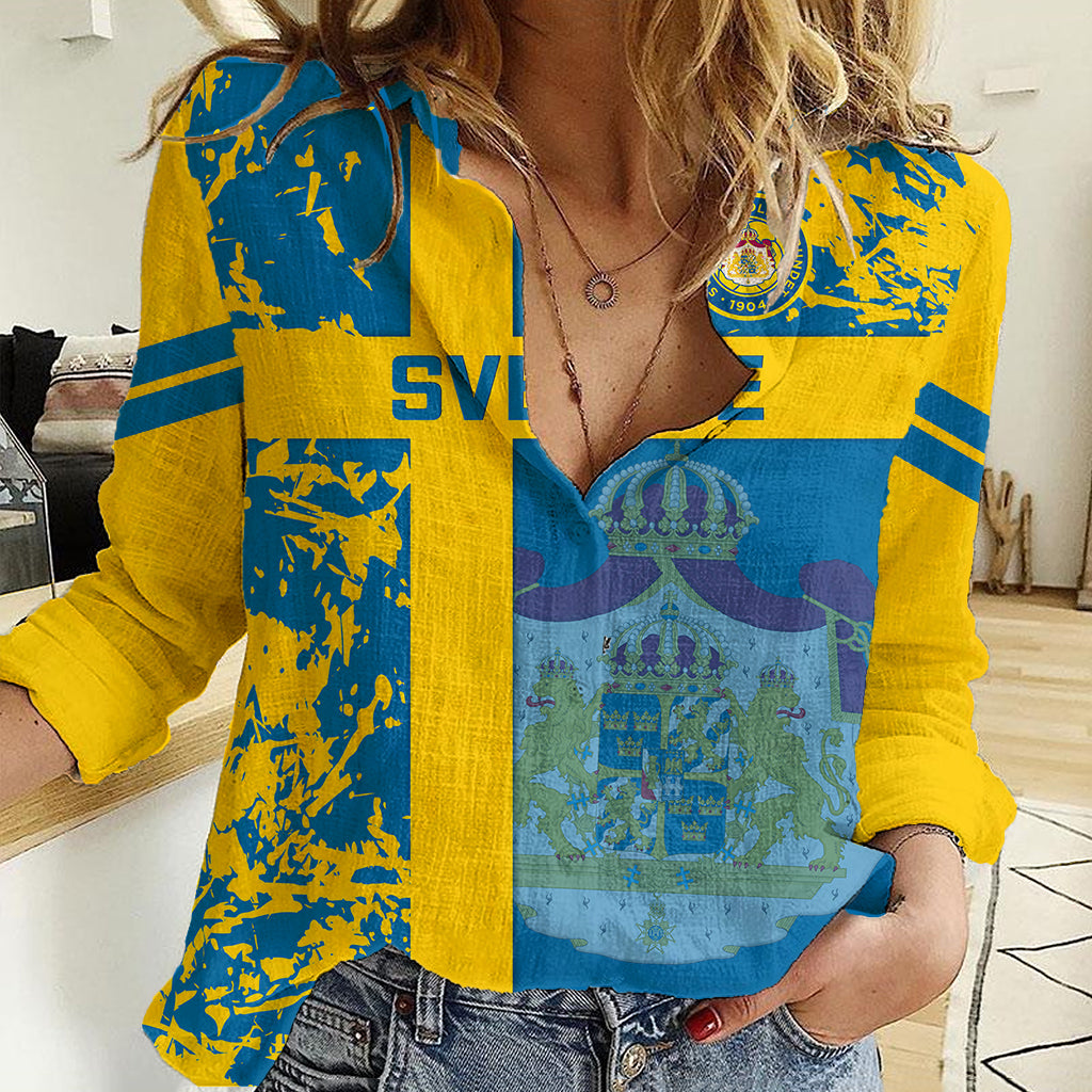 sweden-football-women-casual-shirt-come-on-sverige-2023-world-cup