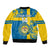 Custom Sweden Football Bomber Jacket Come On Sverige 2023 World Cup - Wonder Print Shop