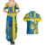 Custom Sweden Football Couples Matching Summer Maxi Dress and Hawaiian Shirt Come On Sverige 2023 World Cup - Wonder Print Shop