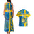 Custom Sweden Football Couples Matching Tank Maxi Dress and Hawaiian Shirt Come On Sverige 2023 World Cup - Wonder Print Shop