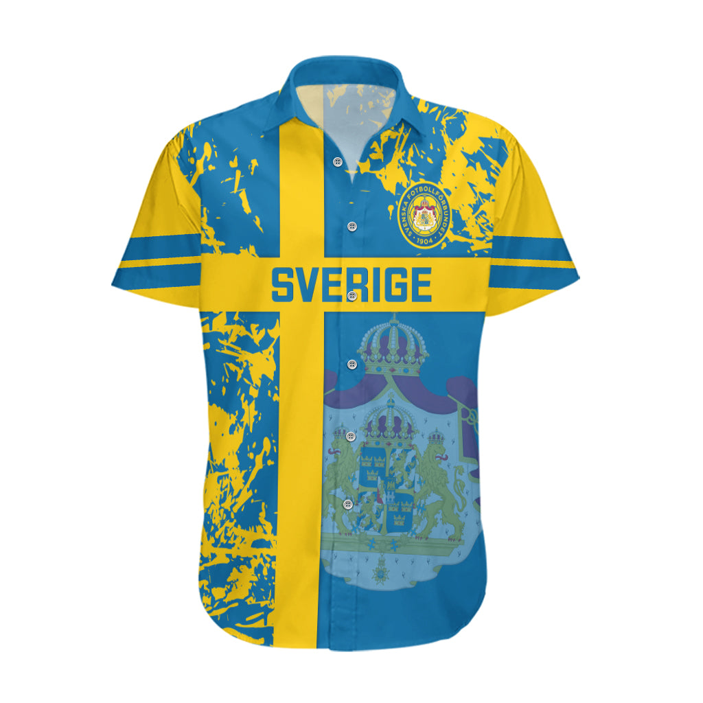 Custom Sweden Football Hawaiian Shirt Come On Sverige 2023 World Cup - Wonder Print Shop