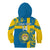 Custom Sweden Football Kid Hoodie Come On Sverige 2023 World Cup - Wonder Print Shop