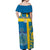 Custom Sweden Football Off Shoulder Maxi Dress Come On Sverige 2023 World Cup - Wonder Print Shop