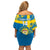 Custom Sweden Football Off Shoulder Short Dress Come On Sverige 2023 World Cup - Wonder Print Shop