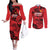 Personalised China Badminton Couples Matching Off The Shoulder Long Sleeve Dress and Long Sleeve Button Shirt 2024 Chinese Dragon Version