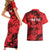 Personalised China Badminton Couples Matching Short Sleeve Bodycon Dress and Hawaiian Shirt 2024 Chinese Dragon Version - Wonder Print Shop