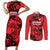 Personalised China Badminton Couples Matching Short Sleeve Bodycon Dress and Long Sleeve Button Shirt 2024 Chinese Dragon Version - Wonder Print Shop