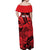 Personalised China Badminton Off Shoulder Maxi Dress 2024 Chinese Dragon Version - Wonder Print Shop