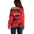 Personalised China Badminton Off Shoulder Sweater 2024 Chinese Dragon Version - Wonder Print Shop