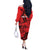 Personalised China Badminton Off The Shoulder Long Sleeve Dress 2024 Chinese Dragon Version - Wonder Print Shop