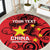 Personalised China Badminton Round Carpet 2024 Chinese Dragon Version