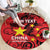 Personalised China Badminton Round Carpet 2024 Chinese Dragon Version