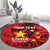 Personalised China Badminton Round Carpet 2024 Chinese Dragon Version