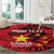 Personalised China Badminton Round Carpet 2024 Chinese Dragon Version