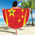 Personalised China Badminton Beach Blanket 2024 Sporty Red Version - Wonder Print Shop