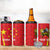 Personalised China Badminton 4 in 1 Can Cooler Tumbler 2024 Sporty Red Version - Wonder Print Shop