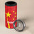 Personalised China Badminton 4 in 1 Can Cooler Tumbler 2024 Sporty Red Version - Wonder Print Shop