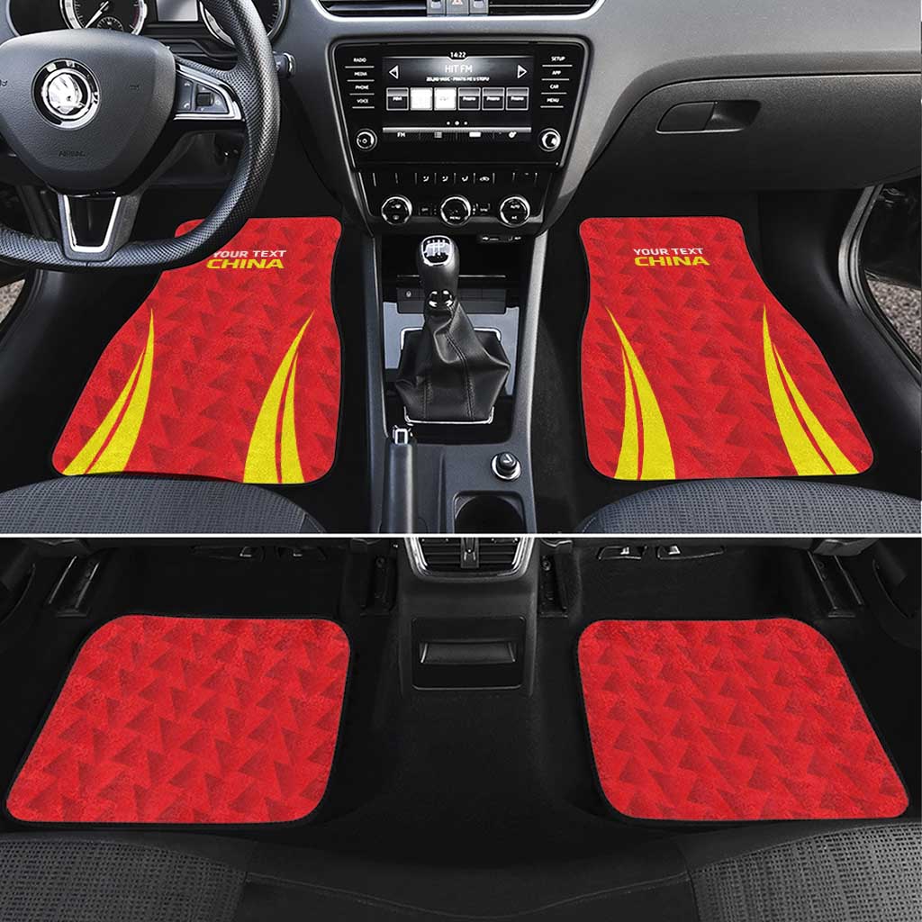 Personalised China Badminton Car Mats 2024 Sporty Red Version - Wonder Print Shop