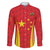 Personalised China Badminton Family Matching Long Sleeve Bodycon Dress and Hawaiian Shirt 2024 Sporty Red Version - Wonder Print Shop