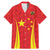 Personalised China Badminton Family Matching Mermaid Dress and Hawaiian Shirt 2024 Sporty Red Version - Wonder Print Shop