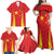 Personalised China Badminton Family Matching Off Shoulder Maxi Dress and Hawaiian Shirt 2024 Sporty Red Version - Wonder Print Shop