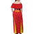 Personalised China Badminton Family Matching Off Shoulder Maxi Dress and Hawaiian Shirt 2024 Sporty Red Version - Wonder Print Shop