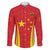 Personalised China Badminton Family Matching Puletasi and Hawaiian Shirt 2024 Sporty Red Version - Wonder Print Shop