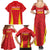 Personalised China Badminton Family Matching Summer Maxi Dress and Hawaiian Shirt 2024 Sporty Red Version - Wonder Print Shop