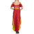 Personalised China Badminton Family Matching Summer Maxi Dress and Hawaiian Shirt 2024 Sporty Red Version - Wonder Print Shop