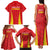 Personalised China Badminton Family Matching Tank Maxi Dress and Hawaiian Shirt 2024 Sporty Red Version - Wonder Print Shop