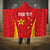 Personalised China Badminton Hooded Blanket 2024 Sporty Red Version