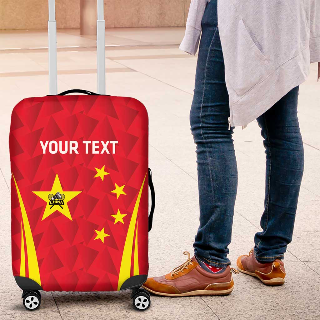 Personalised China Badminton Luggage Cover 2024 Sporty Red Version - Wonder Print Shop