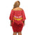 Personalised China Badminton Off Shoulder Short Dress 2024 Sporty Red Version - Wonder Print Shop